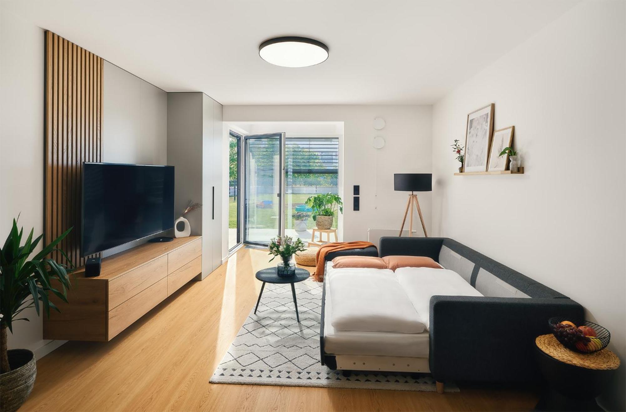 Beta Home - Garage, Air Condition, Garden, At Metro Prag Exterior foto
